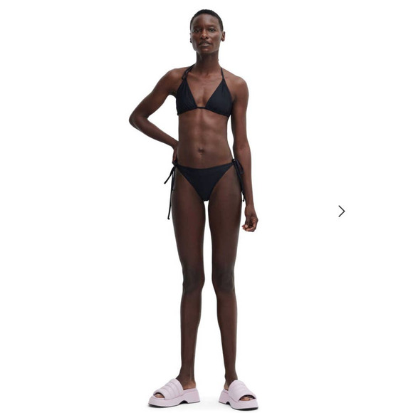 GANNI BLACK Classic String Bikini BOTTOM ONLY Style #A4044 Large L/42 - Picture 3 of 9